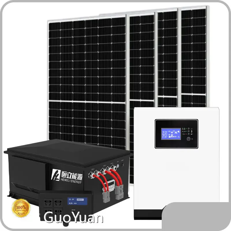 Hot 15kw Off Grid Solar Inverter 3KW Roof Mounting GuoYuan Brand 1
