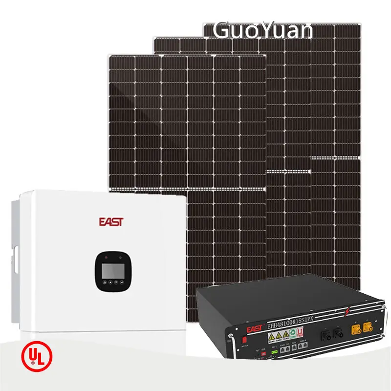 5kw Hybrid Solar Inverter Battery Storage Solar System for Metallurgy Electroplating GuoYuan 1