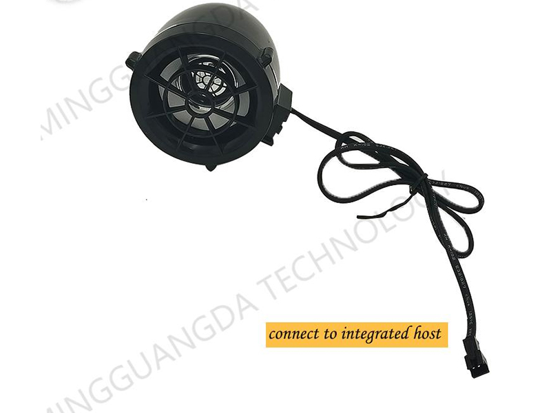 เครื่องเล่น MP3 Bluetooth สำหรับรถจักรยานยนต์พร้อมรีโมทคอนโทรลหนึ่งตัวและการติดตั้งกระจกมองหลัง 139B-01 1