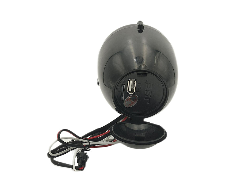 เครื่องเล่น MP3 Bluetooth สำหรับรถจักรยานยนต์พร้อมรีโมทคอนโทรลหนึ่งตัวและการติดตั้งกระจกมองหลัง 139B-01 3