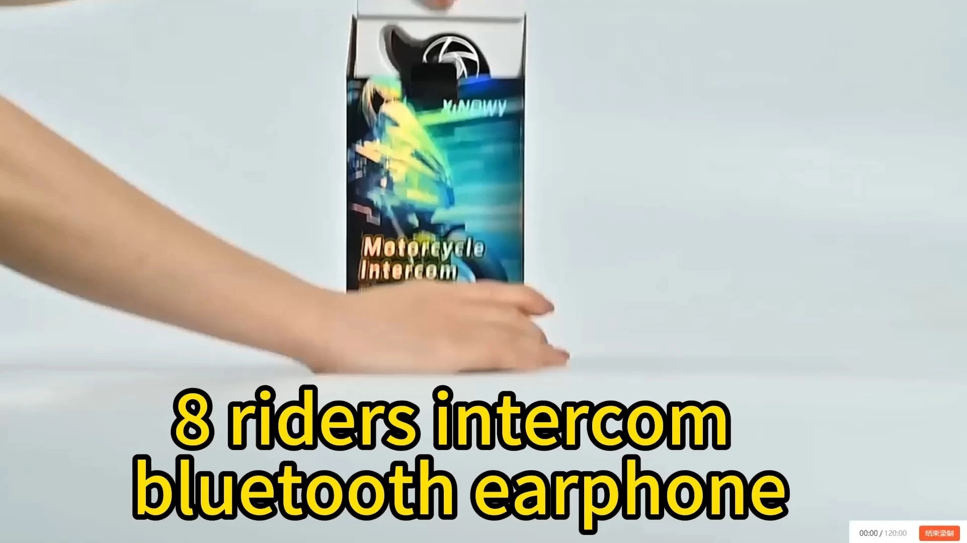 Bt capacete interfone sistema de comunicação mãos-livres motocicleta sem fio fone de ouvido capacete da motocicleta interfone motocicleta 1