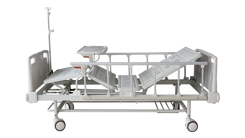 Quality Brand Manual Hospital Bed L213*W96*H50cm 0-75°±5° 4