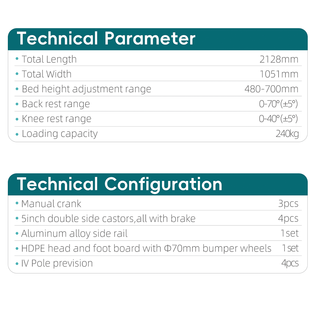 راه حل قابل تنظیم و قابل اعتماد بیمارستان YX-D-4 (Y302) 4