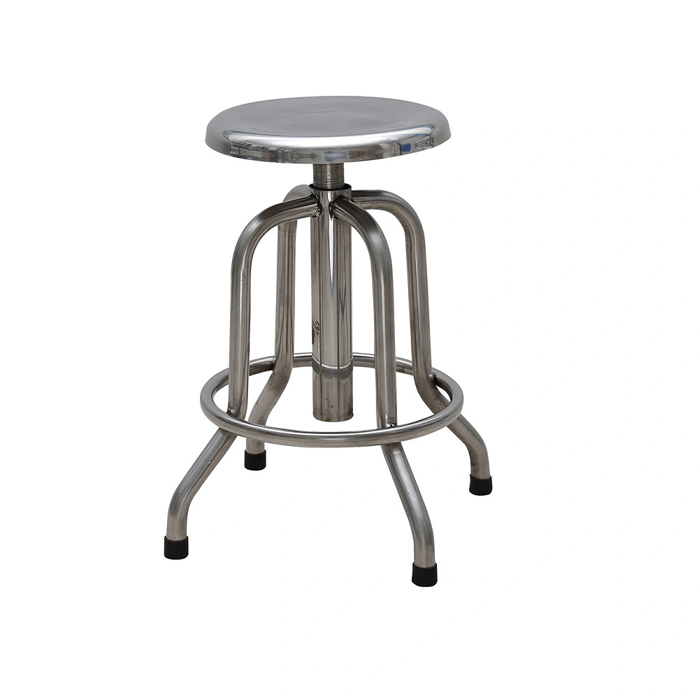 MD3 Hospital Furniture Height Adjustable Stainless Steel Stool 1