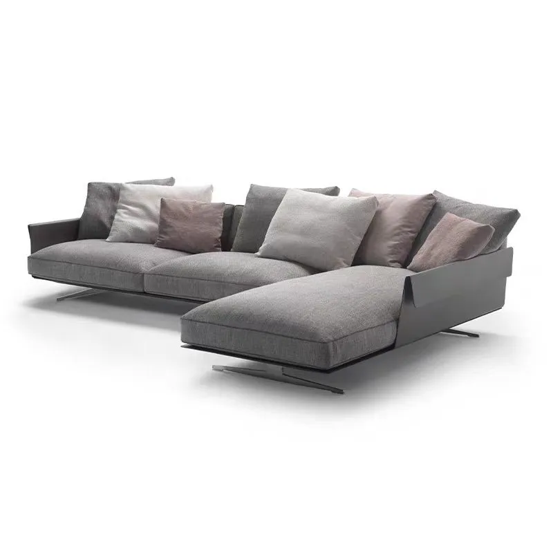 Gersto Furniture Modern simple light luxury Breton sofa Simple modern villa large flat Flairl corner sofa 1