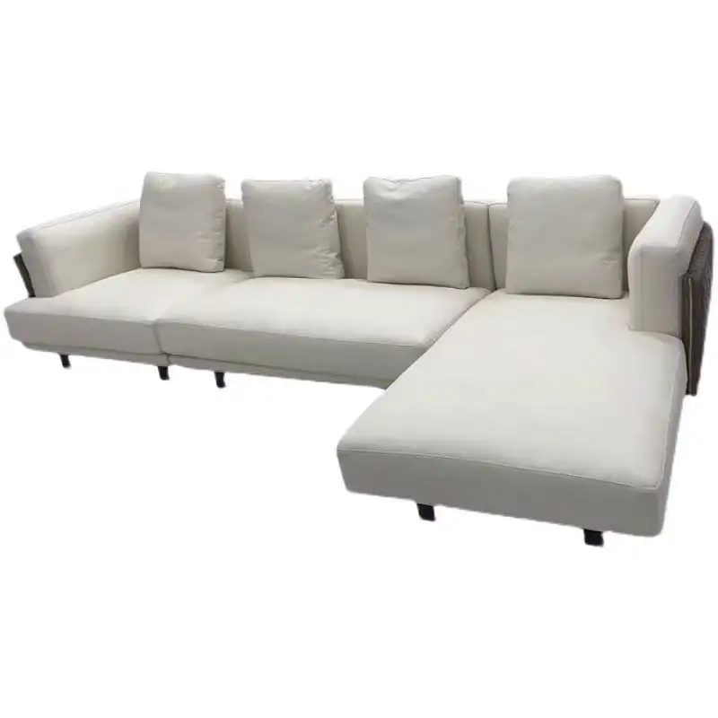 Sofá de cuero para sala de estar Gersto Furniture-1 2