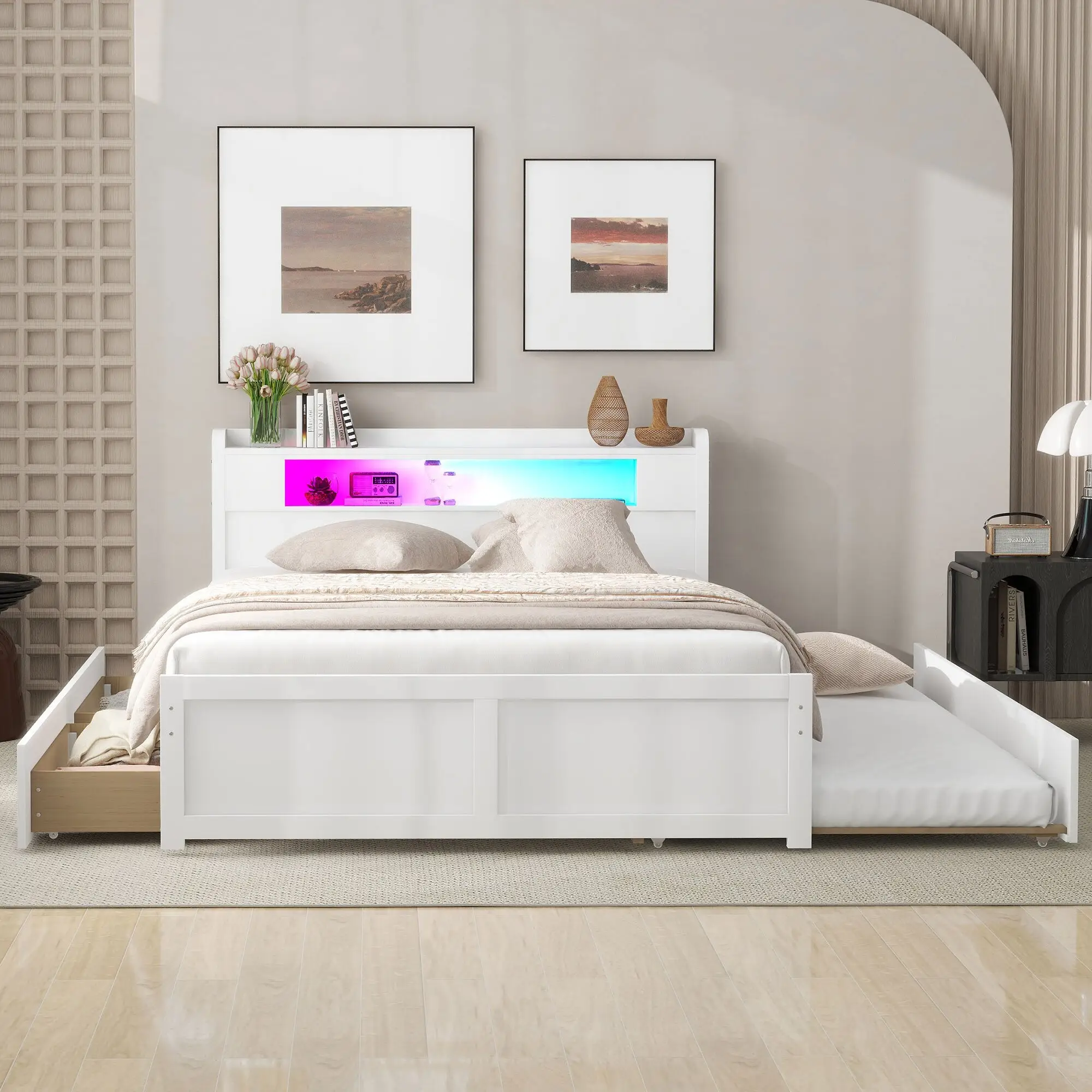 Custom Upholstered Bed and Mattress Gersto Furniture 2
