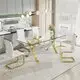 Gersto Furniture Brand Tempered Glass Dining Table Set Supplier 3