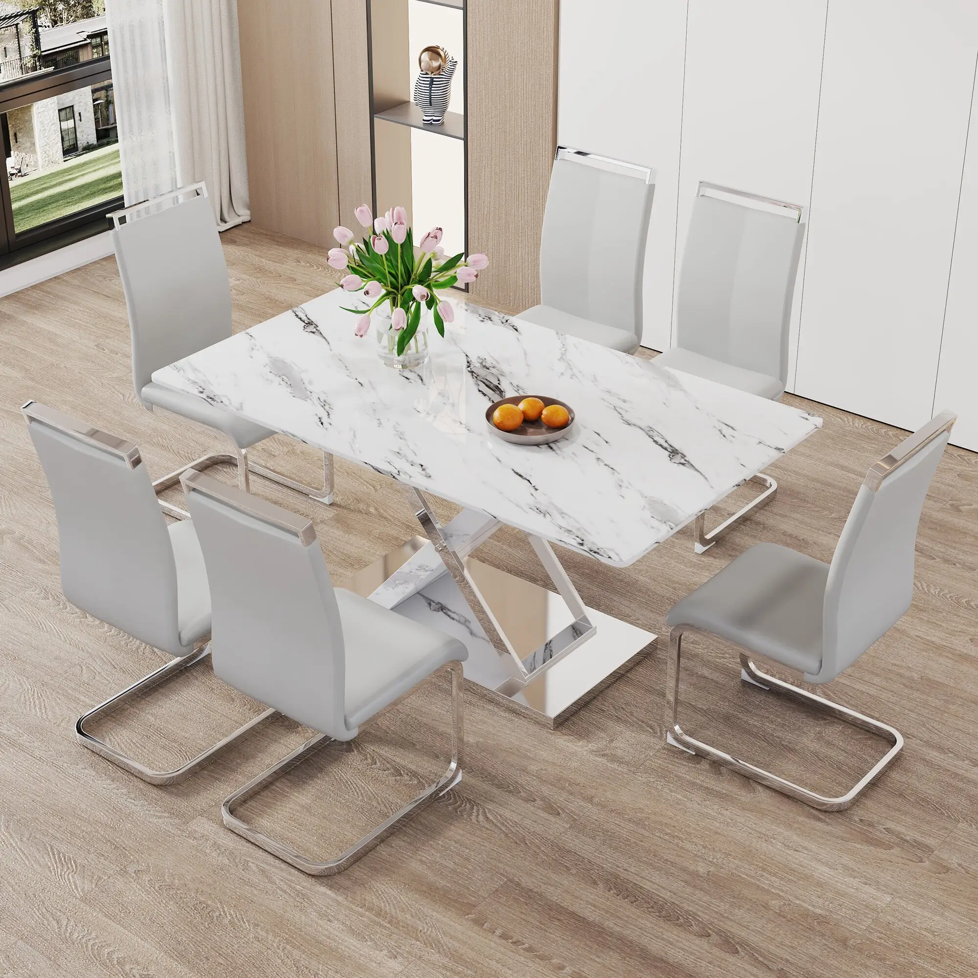Tavolo da pranzo moderno in marmo Gersto Furniture Fabbricazione 3