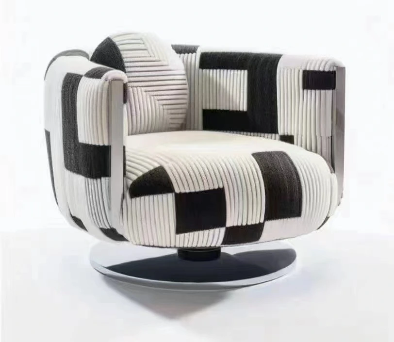 Modern very simple sun table lounge chair  French retro single sofa chair 1