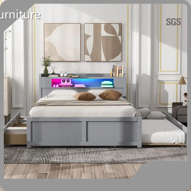 Custom Upholstered Bed and Mattress Gersto Furniture 1
