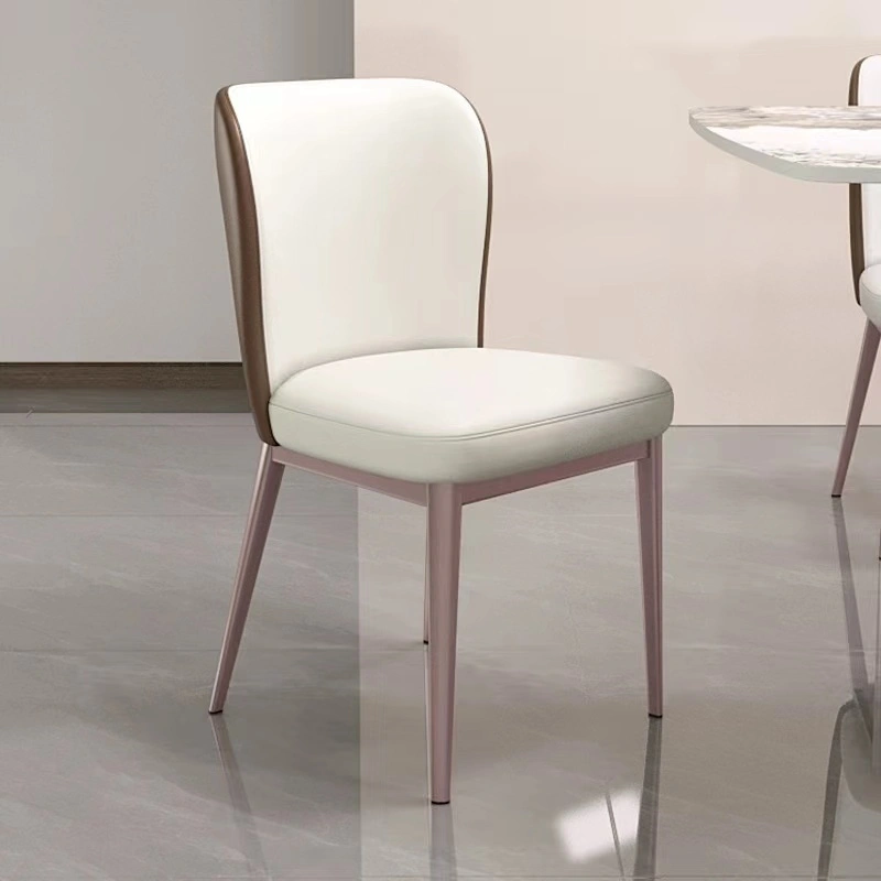 Nordic new home dining chair light luxury modern simple table chair comfortable leather chair 1