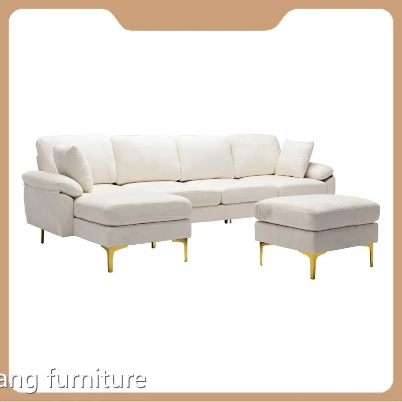 Hot White Fabric Sofa Set Gersto Furniture Brand 1