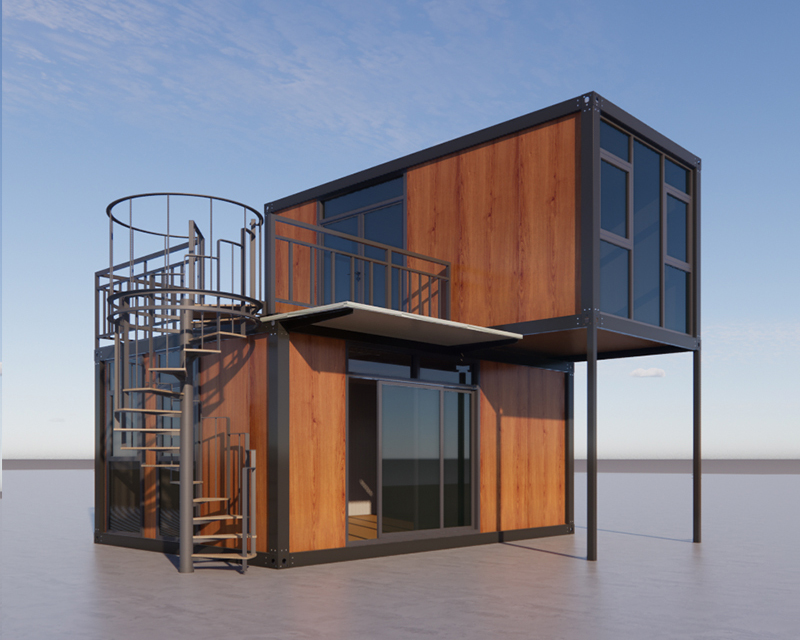 Neues Design-Containerhaus-Fertigcafé 2