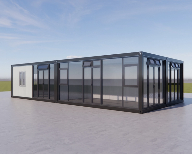 Mode-glasgordynmure van voorafvervaardigde uitstalkamer 1