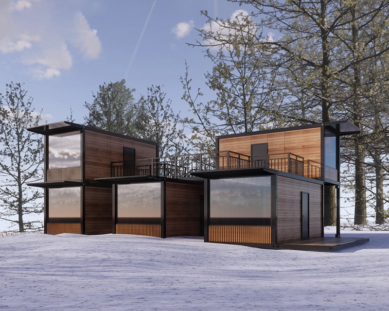 Casa de campo prefabricada con estilo 1