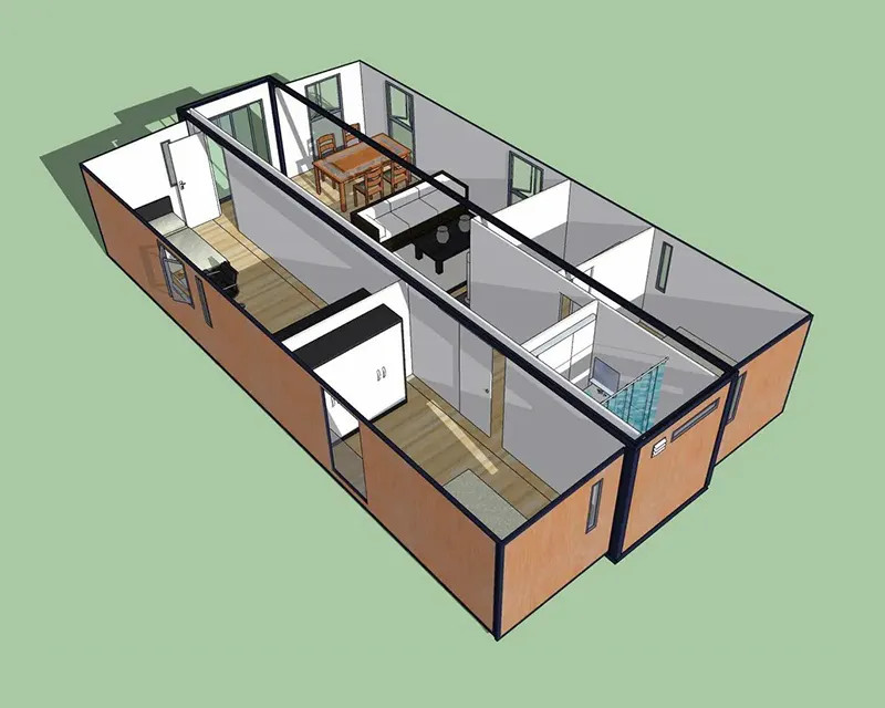 Bepoke Expandable Shipping Container Homes Directly Sale | DXH 3