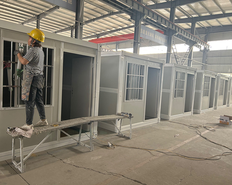 Hot Selling prefab house 20ft Folding Container House 8