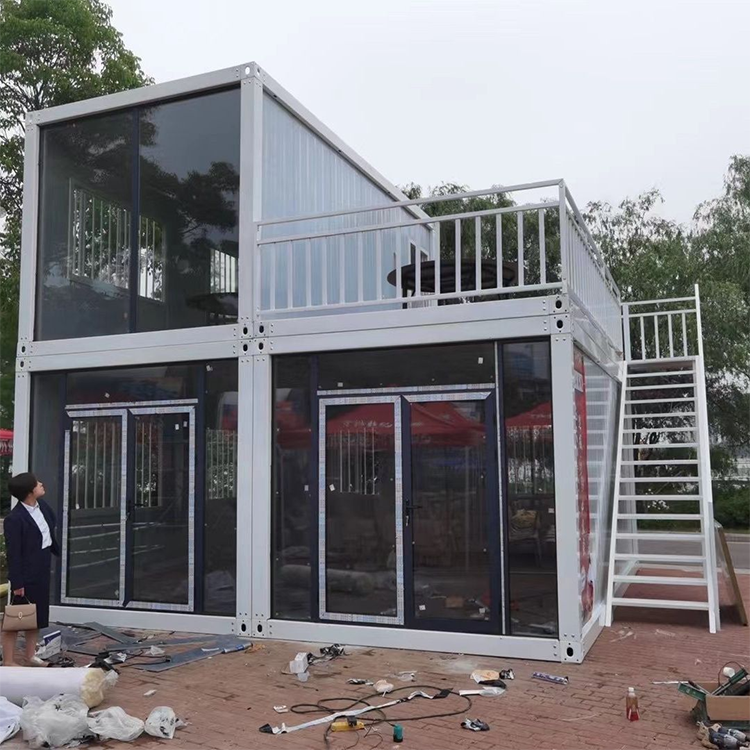 Supplier Low Cost Modular Unit Home Basin Cheap Prefabricated Container Homes Two Storey 2 Floor Prefab Modular House For Europe 3