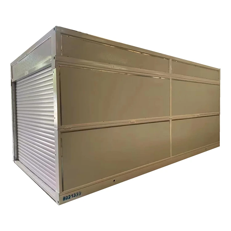 Casa prefabricada personalizada de fábrica, contenedor prefabricado móvil plegable de lujo, pequeña casa plegable para garaje 1