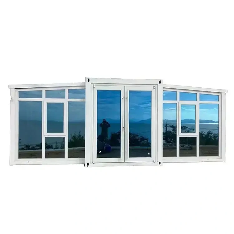 Conteneur extensible prêt à l'emploi de 40 pieds, préfabriqué personnalisé en usine, maison de 2 chambres à coucher, lit entièrement meublé, maison préfabriquée modulaire 1