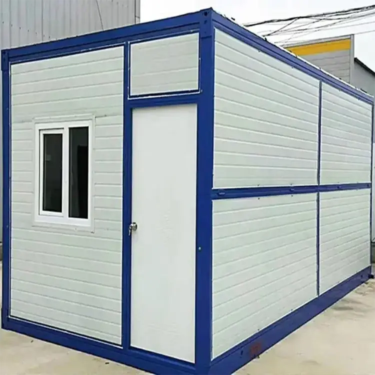 DXH Brand Folding Shipping Container House Steel + Sandwich Panel Factory 3
