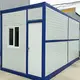 DXH Brand Folding Shipping Container House Steel + Sandwich Panel Factory 3