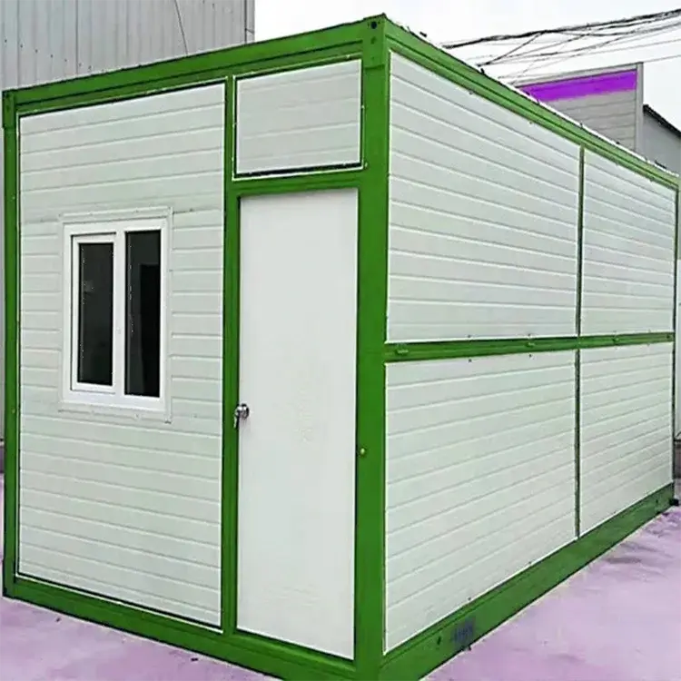 DXH Brand Folding Shipping Container House Steel + Sandwich Panel Factory 6