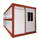 DXH Brand Folding Shipping Container House Steel + Sandwich Panel Factory 5
