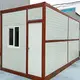 DXH Brand Folding Shipping Container House Steel + Sandwich Panel Factory 2
