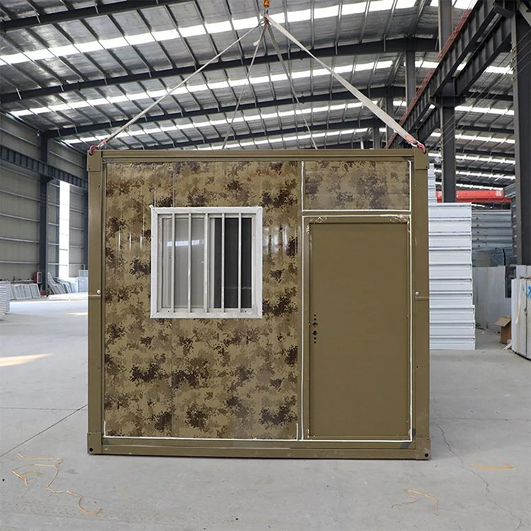 Fabrik ausklappbares Fertigcontainerhaus China Falthaus Mobiles faltbares Fertighaus Zwei Zimmer, eine Halle1 7