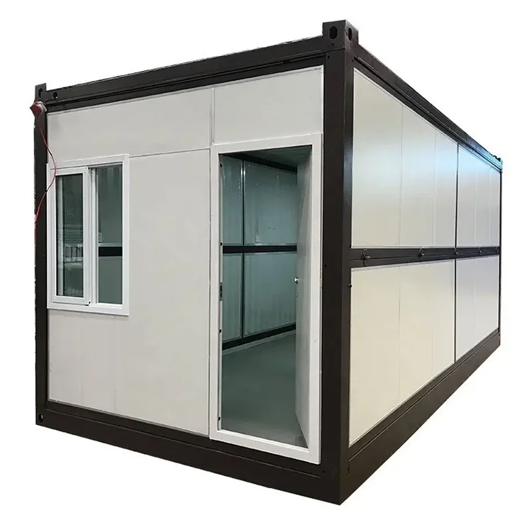 Fabrikmaßgefertigte 20 Fuß 40 Fuß faltbare Wohn-Fertighäuser, stapelbares, faltbares, vorgefertigtes Containerhaus 2