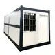 Foldable Shipping Container Home From China for Portable ToiletsSteel + Sandwich Panel 5