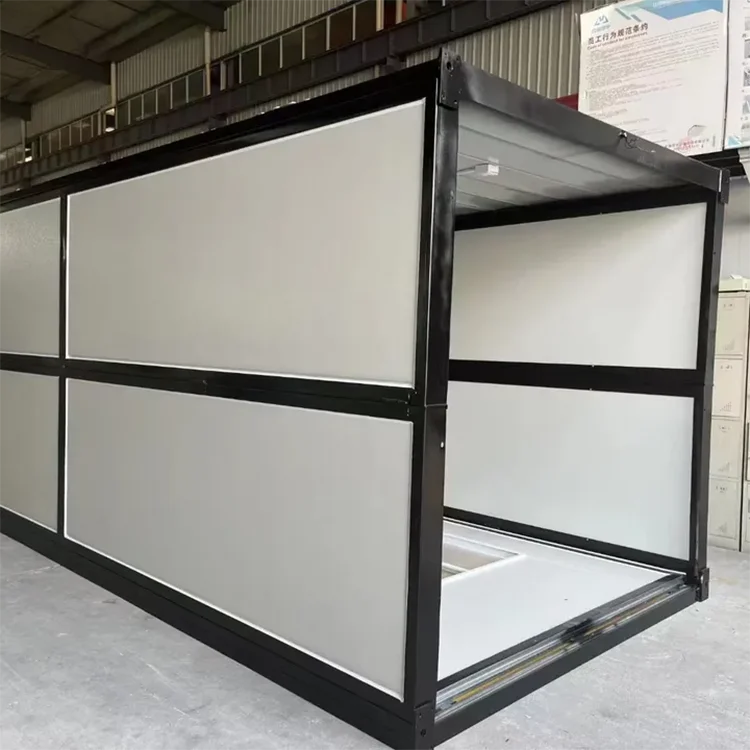 Fabrikmaßgefertigte 20 Fuß 40 Fuß faltbare Wohn-Fertighäuser, stapelbares, faltbares, vorgefertigtes Containerhaus 4