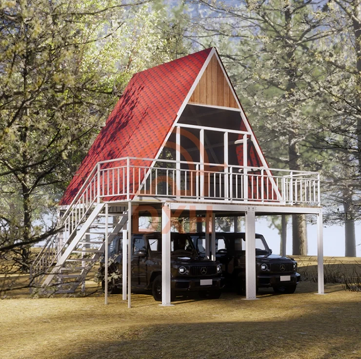 Usine personnalisée 10ft 20ft facile portable pliable mini petit conteneur pliant préfabriqué maison petit triangle maison préfabriquée 1
