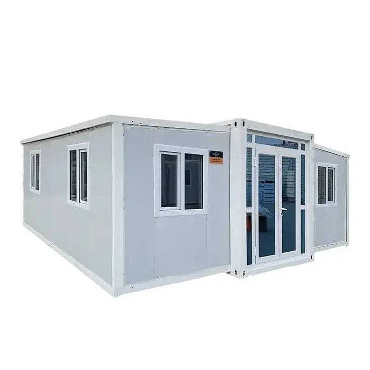 Maison de conteneur préfabriquée compacte : pliable, extensible & mobile - Échantillon gratuit ! 1