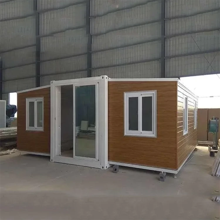 Ruim uitbreidbaar containerhuis met 2 slaapkamers: op maat gemaakt prefab vouwhuis van 20ft/40ft 2