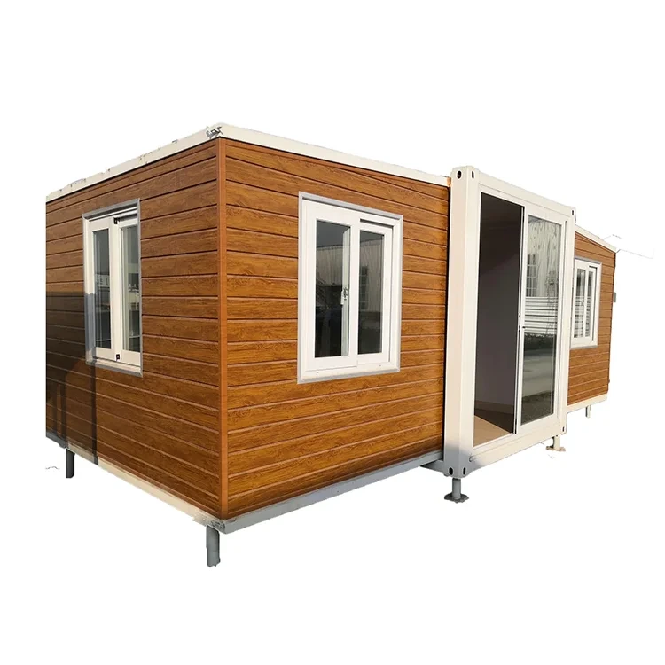 Ruim uitbreidbaar containerhuis met 2 slaapkamers: op maat gemaakt prefab vouwhuis van 20ft/40ft 1