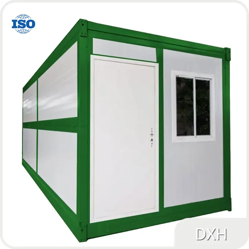 DXH Brand Folding Shipping Container House Steel + Sandwich Panel Factory 1