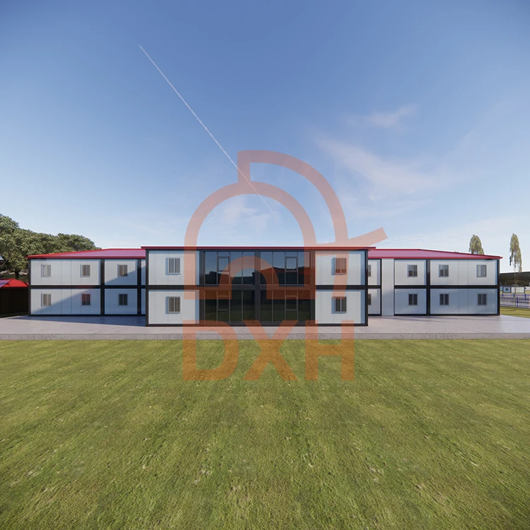 Groothandel Pasgemaakte 20ft 40ft Prefab Fast Monteer Huise Vir Skool Hospitaal Flat Pack Container Home 1
