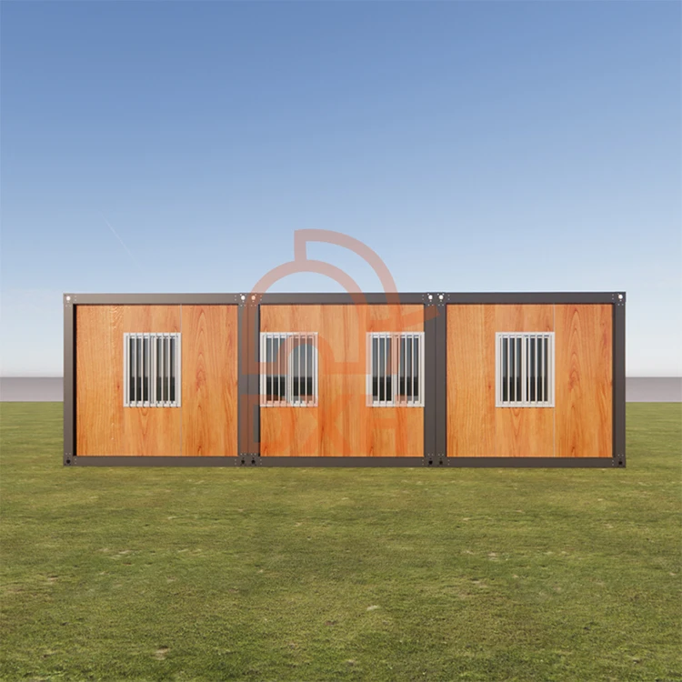 Casa de construcción de sitio temporal móvil fácil, casa contenedor de paquete plano, utilizada para almacenamiento en garaje o almacén 3