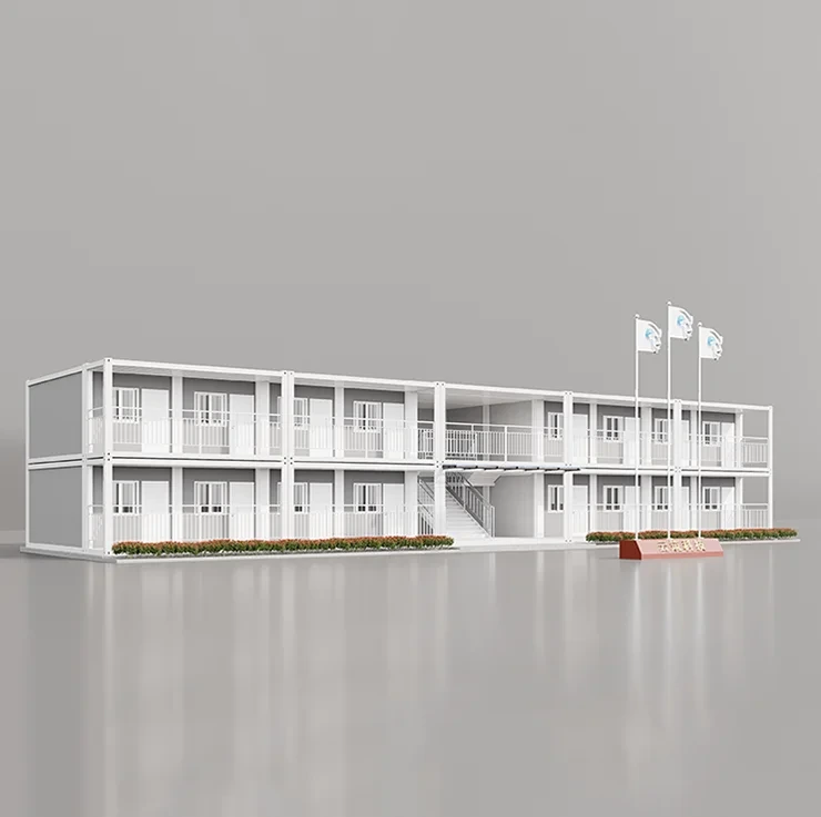 Hogar temporal móvil fácil del envase del paquete plano de la casa de la construcción del sitio para la oficina del hospital de la escuela 1