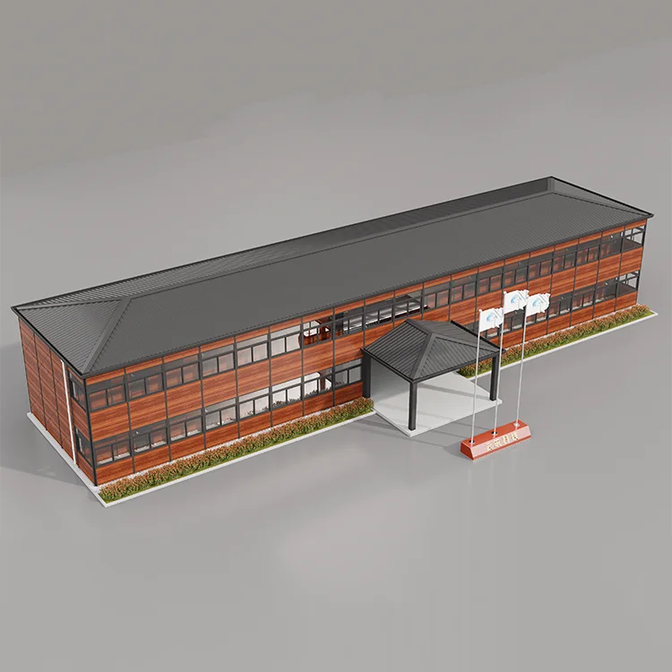 Bekostigbare, moderne Prefab Tiny House - Maklik saamstel, platpakontwerp vir skool 2