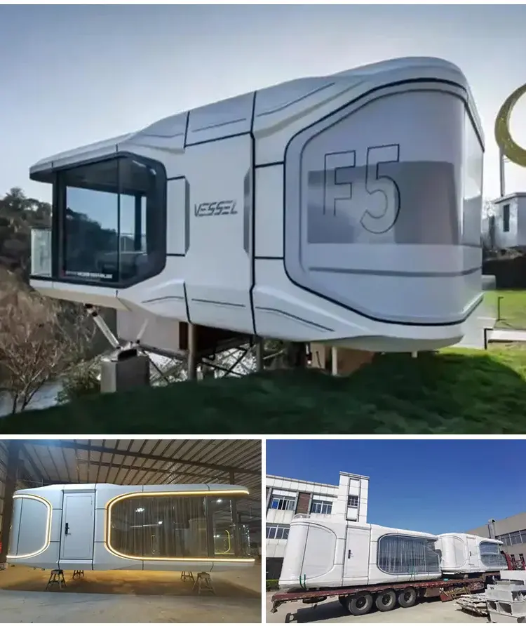 Tiny Container Homes Glass Wood Wholesale - DXH 7