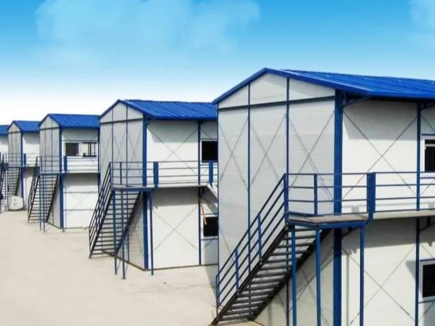 Portable Prefab Concrete House with Eps Sandwich Wall Panels - Ideal for Construction Sites 1