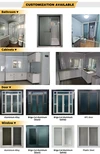 Rumah Kontena Boleh Diperluas Kecil 20 kaki Saiz 1 Rumah Kontena Bilik Terbuka Dengan Bilik Mandi Rumah Kontena Boleh Diperluas 7
