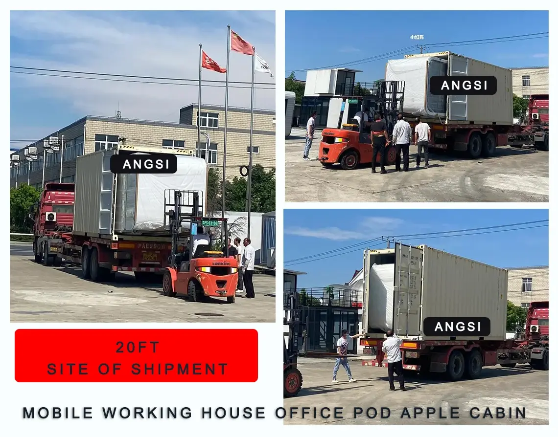 Tiny House Container DXH Brand Tiny House Mobile Working House Office Pod Apple Cabin Seismic Resistance 6