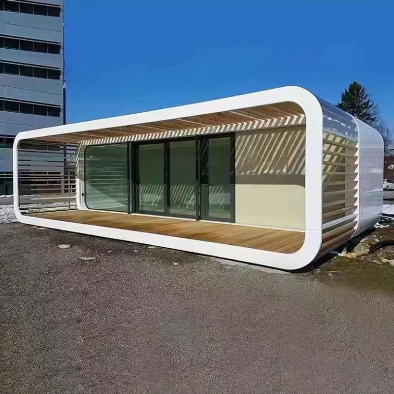 20 kaki 40 kaki Luar Moden Rumah Prefab Popular Rumah Kecil Rumah Kerja Mudah Alih Kabin Epal Pejabat1 3