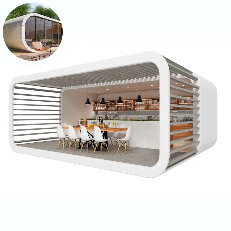 Tiny House Container DXH Brand Tiny House Mobile Working House Office Pod Apple Cabin Seismic Resistance 2
