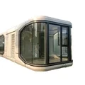 Capsule en alliage d'aluminium de conception moderne sur mesure, petite maison pour vivre, maisons préfabriquées, cabine Apple, 2023 1